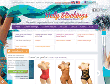Tablet Screenshot of bellystockings.com